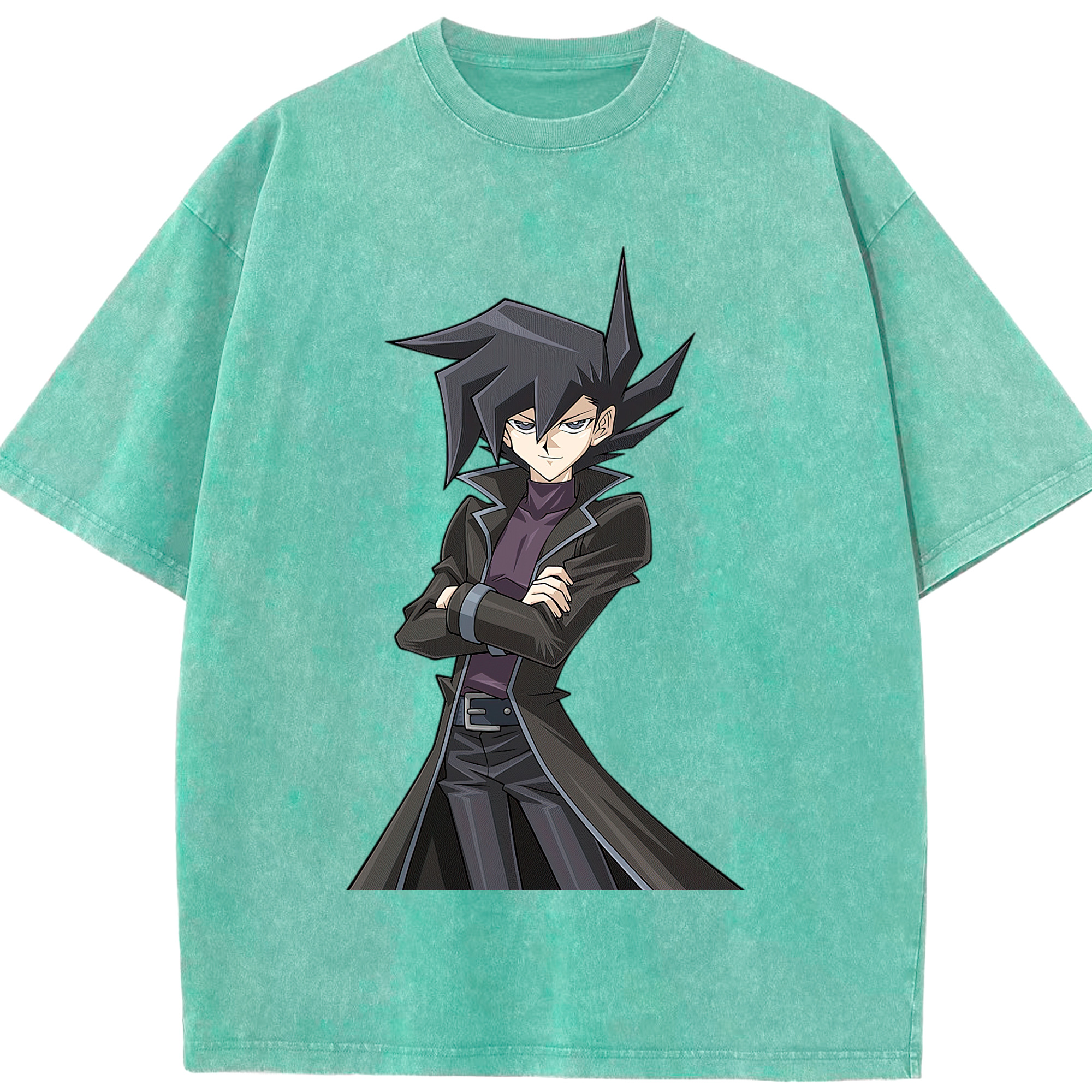 （画像用） 遊☆戯☆王 Yu-Gi-Oh! 綿100% ヴィンテージ風 半袖Tシャツ（フロントプリント）